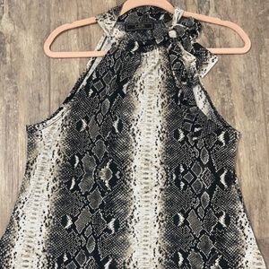 Snake print top